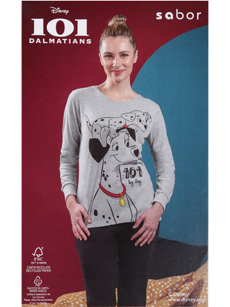 101 Dalmatians Long cotton pajamas for women