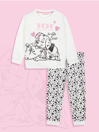 101 Dalmatians Long warm cotton pajamas for baby girls