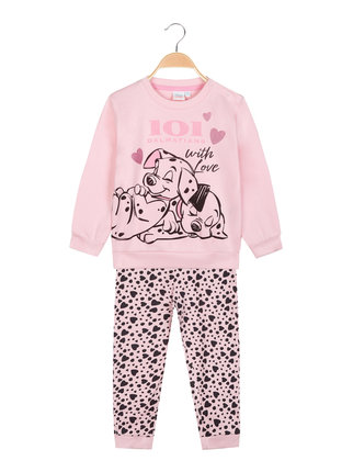 101 Dalmatiner Langer, warmer Baumwollpyjama für kleine Mädchen