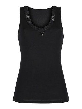 1436 Women's tank top with wide shoulder in organic cotton