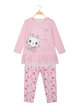 2-piece baby girl outfit with printed leggings