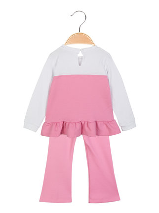 2-piece baby girl set top + flared leggings