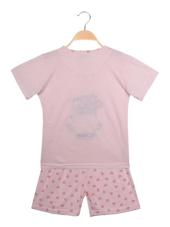 2-piece baby girl short pajamas