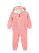 2-piece chenille outfit for baby girls