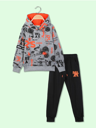 2-piece children's tracksuit with hood