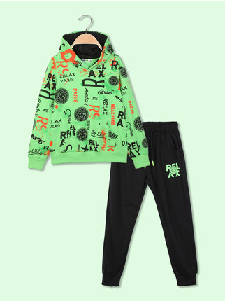 2-piece children's tracksuit with hood