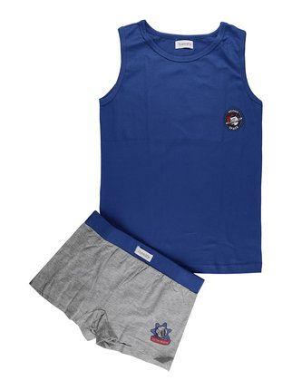 2-piece children's underwear set, tank top + boxer shorts