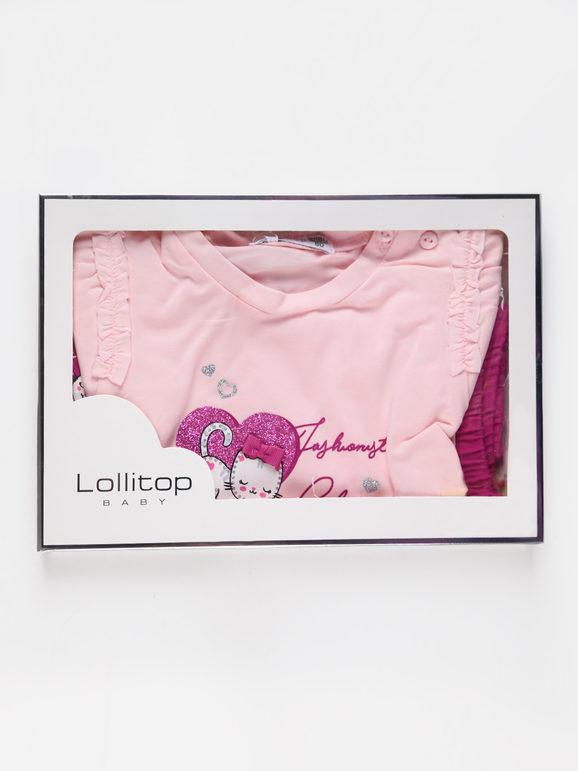 2-piece cotton baby girl outfit