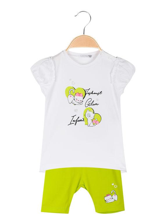 2-piece cotton baby girl outfit