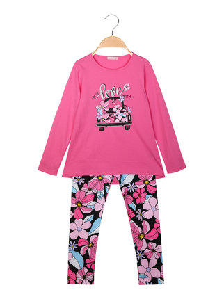 2 piece floral suit for girls