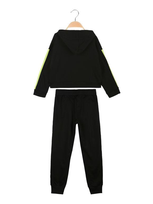 2-piece girl tracksuit with hood