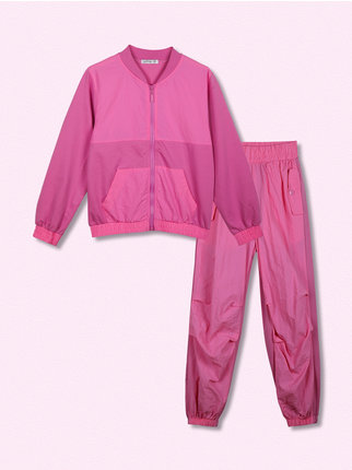 2-piece girl's sports outfit with zip