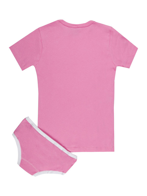 2-piece girl's underwear set  T-shirt + briefs