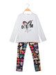 2-piece set for girls, t-shirt + leggings with print