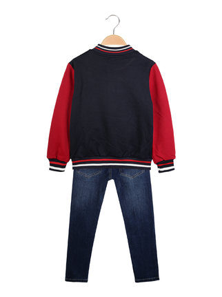 2-piece sweatshirt + jeans set for children