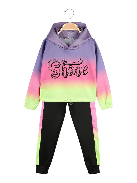 2-piece tracksuit for girls with hood
