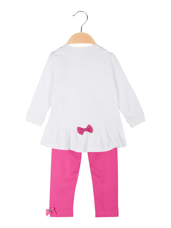 2-teiliges Baby-Mädchen-Outfit aus Baumwolle