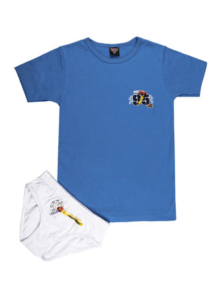 2-teiliges Unterwäsche-Set für Jungen  T-Shirt + Slips