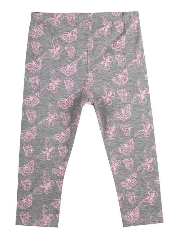 3/4 leggings with butterfly print