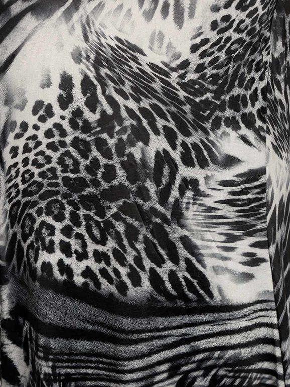 3/4 sleeve leopard dress