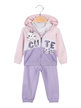 3-piece baby girl tracksuit