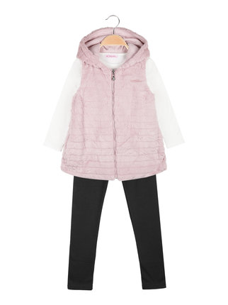 3-piece set for girls with faux fur