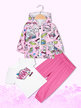 3-piece sports suit for baby girls