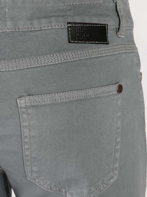 5-pocket slim-fit cotton trousers