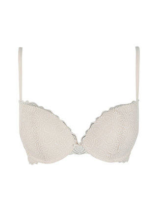 W210 C36 White Camp Tricot And Lace Soft Cup at  Women's Clothing  store: Bras