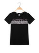 Alpha logo tee  black t-shirt with print