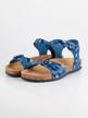 Anatomic leather sandals with camouflage print