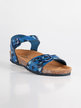 Anatomic leather sandals with camouflage print