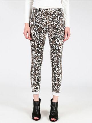 Animal print trousers