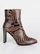 animalier pointed ankle boot with heel