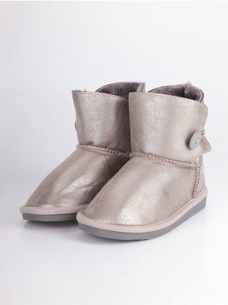 Ankle boot and button ankle boots  silver