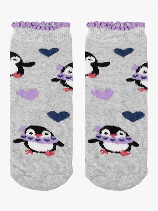 Anti-Rutsch-Socken für Mädchen aus warmer Baumwolle