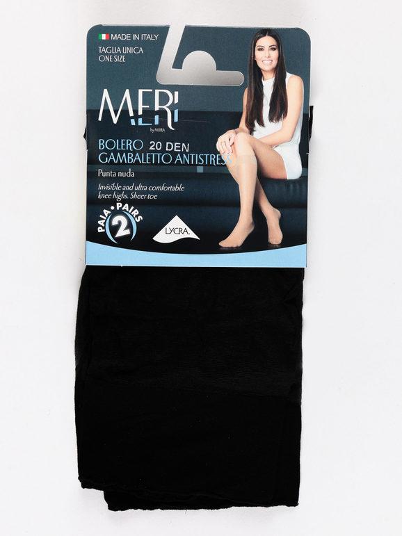 Anti-stress bare toe knee-highs  2 pieces