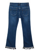 Ausgestellte Jeans für Mädchen mit Bommeln