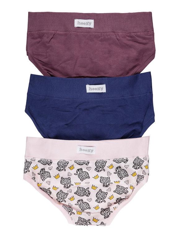 Baby briefs with animal prints, 3-piece pack