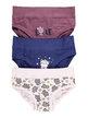 Baby briefs with animal prints, 3-piece pack