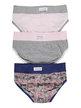 Baby briefs with floral prints 3-piece pack