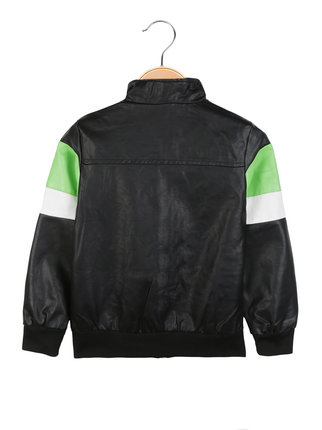 Baby faux leather jacket