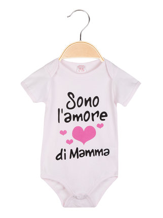 Baby girl bodysuit with writing 2 pieces