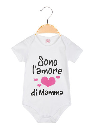 Baby girl bodysuit with writing 2 pieces