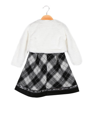 Baby girl dress with fur