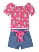 Baby girl outfit with top and shorts