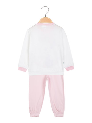 Baby girl's long pajamas in cotton