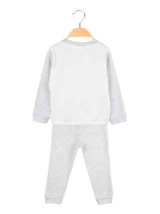 Baby girl's long pajamas in warm cotton