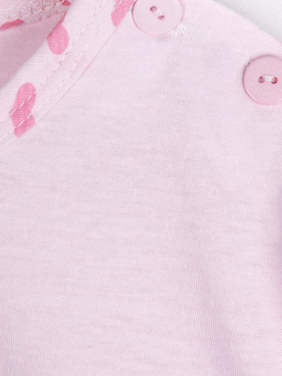 Baby pajamas with cotton hearts