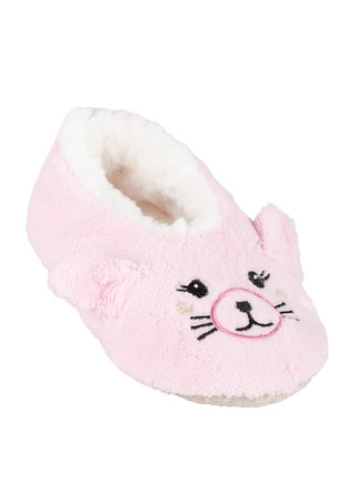 Baby slippers with fur